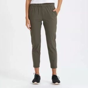 VUORI Miles Ankle Pant XXS Dark Green Oregano Color NWT